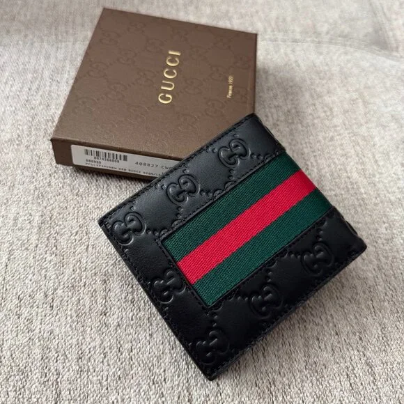 Gucci Black Bifold with WEB - Picture 3 of 7